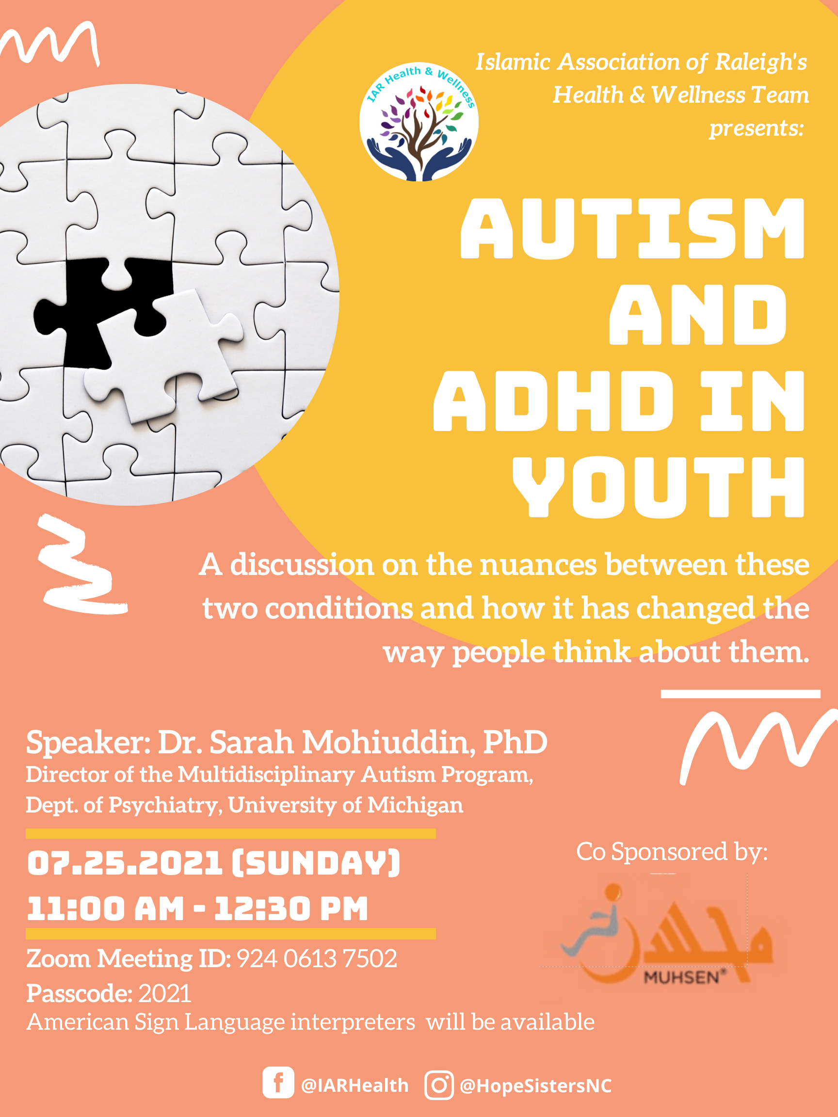 Autism and ADHD in Youth Webinar