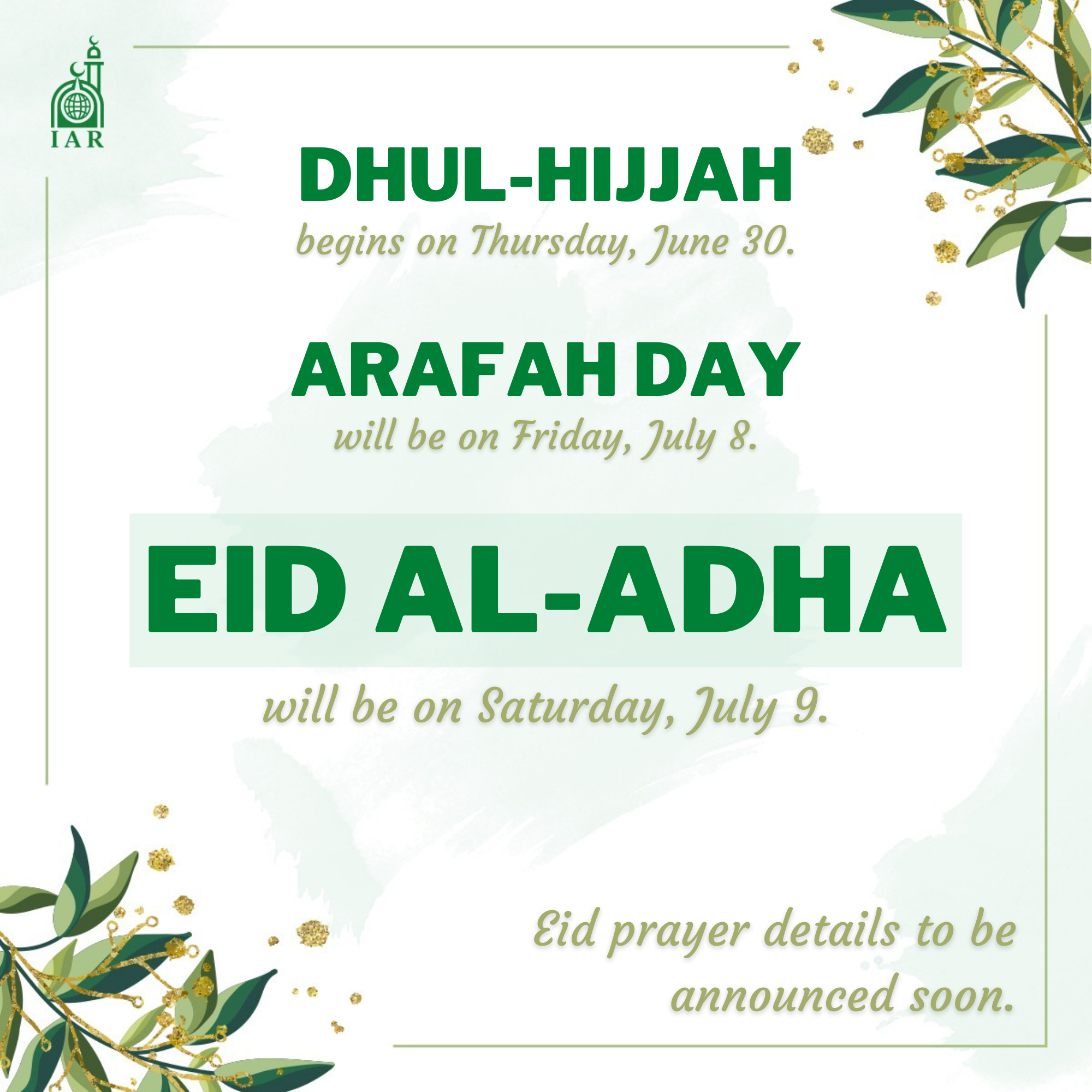 Eid Al-Adha 2022