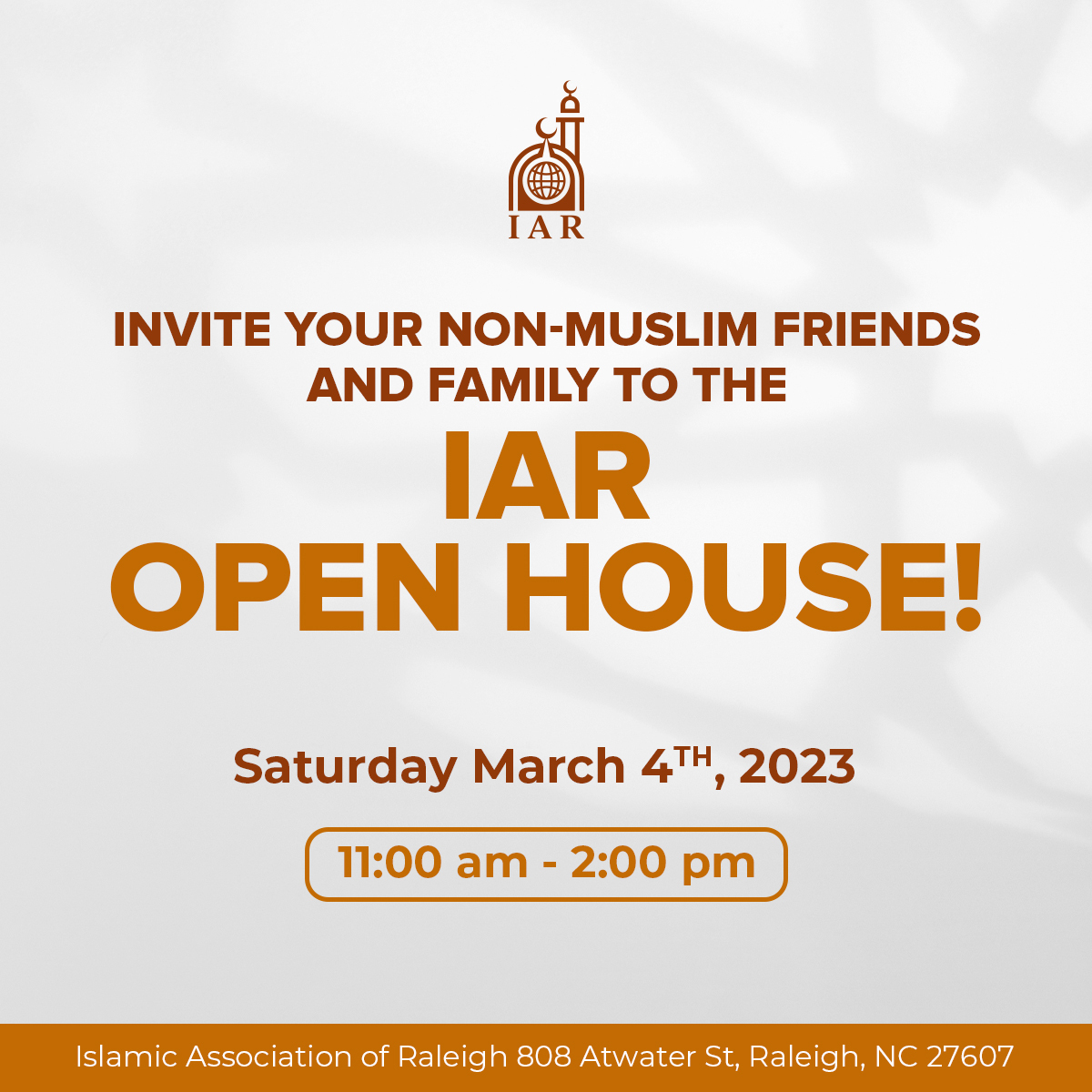 IAR Open House 2023: Invite Your Non-Muslim Friends and Family!