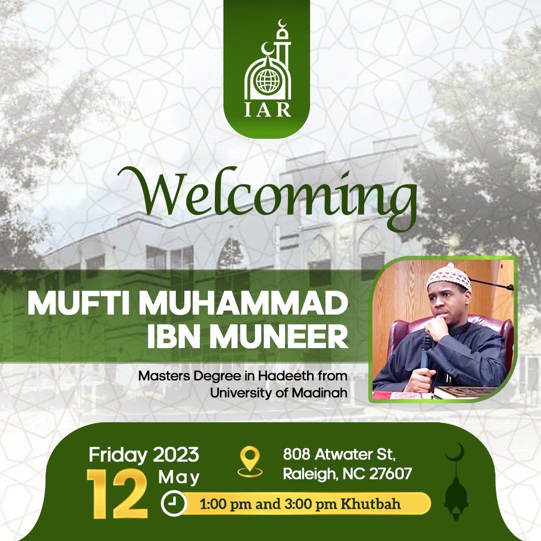 Welcoming Mufti Muhammad Ibn Muneer