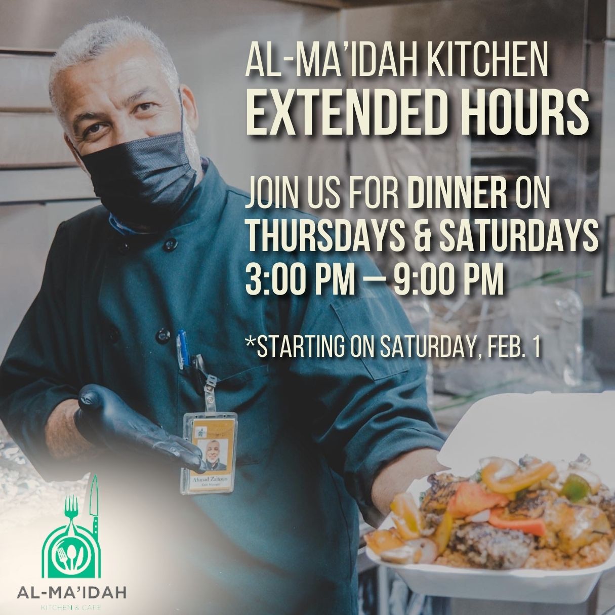 Al-Maidah Kitchen Extended Hours