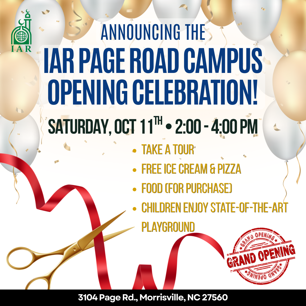 IAR Page Road Campus Opening Celebration